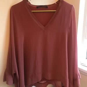 Flowy Blush Zara blouse